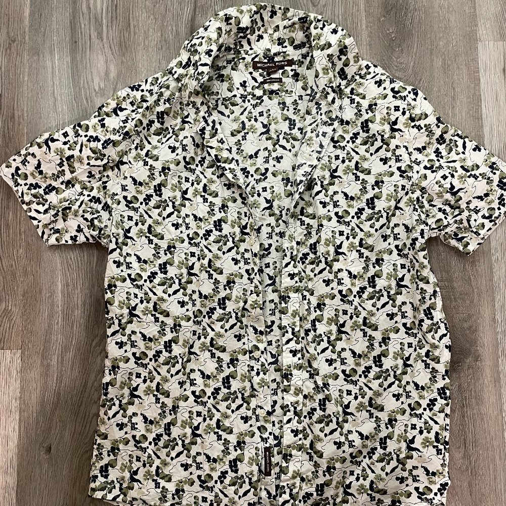 Michael Kors Floral Button-Down Size Large